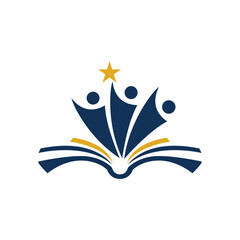 Education logo, education university and college school academy institute club logo. learning logo emblem style