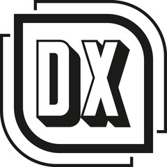 DX Letter Monogram Logo Design