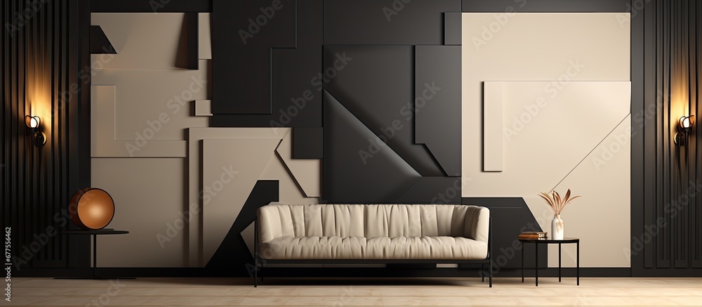 Poster the abstract ai design with a vintage art illustration creates a unique background pattern that adds