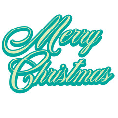 Merry Christmas word art