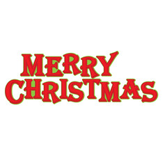 Merry Christmas word art
