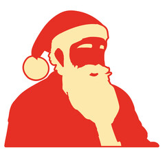 Santa Claus. Father Santa. Faceless Santa 