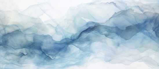 Obraz premium The abstract watercolor illustration on the textured paper showcases a beautiful pattern inspired by the natural elements of water creating a stunning background design that perfectly blend