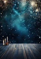 New Year's Eve Template Celebration Silvester Fireworks - obrazy, fototapety, plakaty
