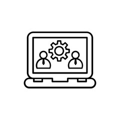 Businessman icon vector. User illustration sign. Account symbol or logo.