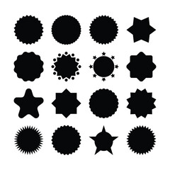 Starburst badges sticker icon vector illustration design - obrazy, fototapety, plakaty