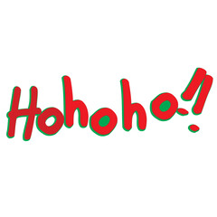 Hohoho word art.  Hohoho,