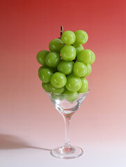 grapes and wine