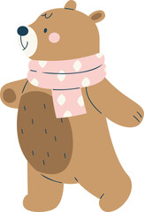 Bear With Scarf