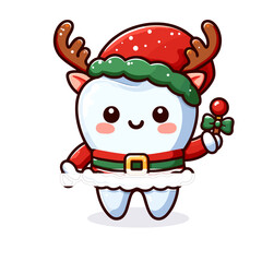 christmas funny tooth