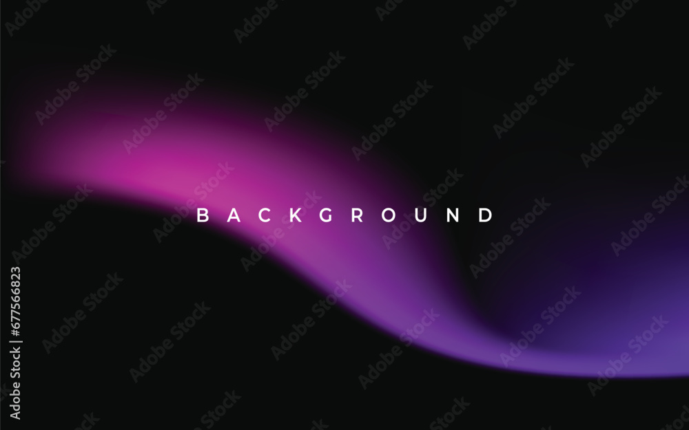 Wall mural modern abstract wave gradation background vector with violet color