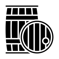 Cask, drum, container, keg, tun icon and easy to edit.