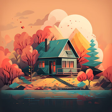 Adventure house in nature parc