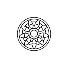 mandala texture simple flat design