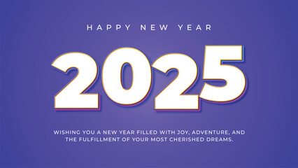 Happy New Year 2024. 3D numbers with blue background.