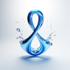 blue water drop