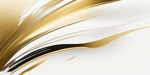 elegant gold and beige brush stroke paint background