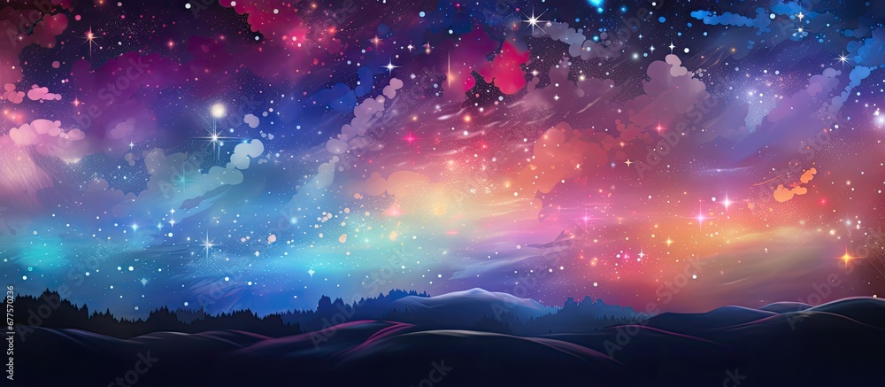 Poster the abstract background design of the banner illustration showcases a mesmerizing blend of patterns 