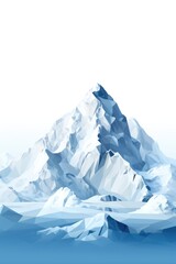 Beautiful low poly mountains. Abstract landscape