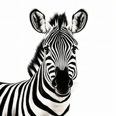 Zebra Clipart isolated on white background