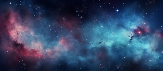 Endless galaxy. Abstract background of cosmos and stars - obrazy, fototapety, plakaty