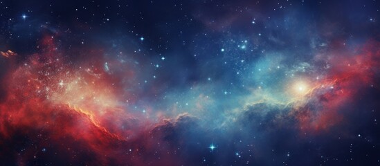 Endless galaxy. Abstract background of cosmos and stars
