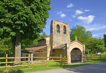 Fototapeta na wymiar Hermitage - Shrine of Our Lady of Oca, Villafranca Montes de Oca, Spain, UNESCO - the Pilgrim's Road to Santiago de Compostela