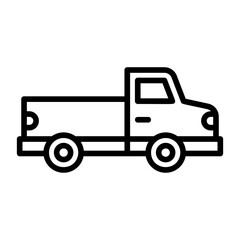 Obraz premium Pickup, truck, light truck, utility vehicle, workhorse icon and easy to edit.
