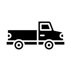 Pickup, truck, light truck, utility vehicle, workhorse icon and easy to edit.