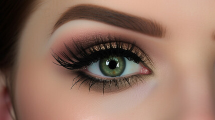 Obraz premium Eye makeup. AI Generated