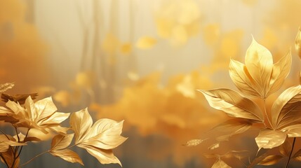 green leaf golden flora elegant illustration beautiful color, beauty petal, bloom l green leaf golden flora elegant