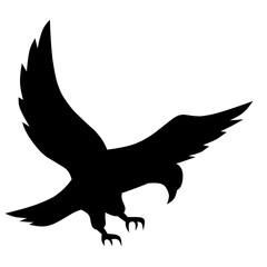 Eagle silhouette vector. Eagle silhouette can be used as icon, symbol or sign. Eagle icon for design related to animal, wildlife or landscape