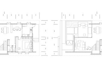Floor plan designed building on the drawing.