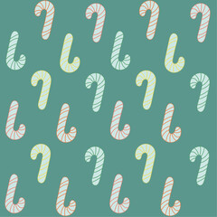 Seamless pattern christmas candy 