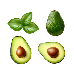 Avocado on transparent background PNG