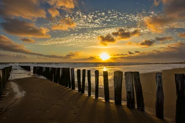 Deurstickers Sonnenuntergang am Meer © Bernd