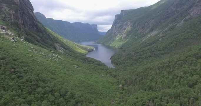 Gros Morne Mountain Valley in Newfoundland