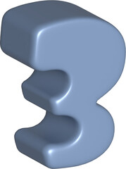 Number illustration. Hand drawn picture