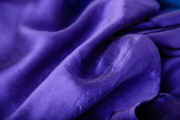 Violet purple deep silk fabric background