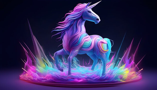 A colorful unicorn illustration