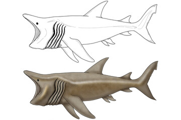 basking shark,shark,Cetorhinus maximus,Cetorhinidae,Animalia,Elasmobranchii,Lamniformes,great white shark,cartilaginous fish,Strange species under the sea
