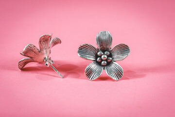 Beautiful luxury vintage handmade silver jewelry acessories, Craftsmanship silver product by silversmith