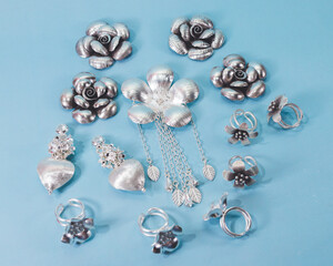 Beautiful luxury vintage handmade silver jewelry acessories, Craftsmanship silver product by...