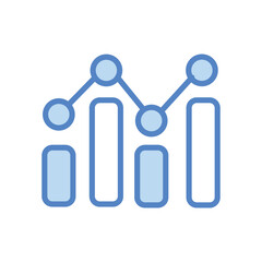 Growth icon isolate white background vector stock illustration.