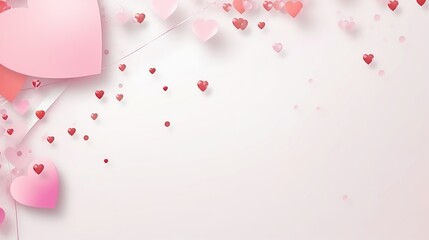  background love heart Illustration Valentine.pink.Generative AI