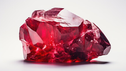 Raw uncut ruby crystal