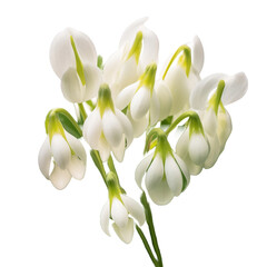 Dutchman’s Breeches flower isolated on transparent background