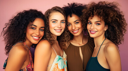 Women of different ethnicities and places of origin united.