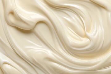 Macro texture of white cream for background.