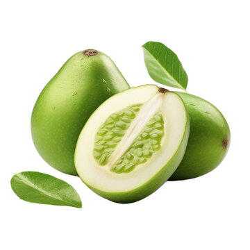 Feijoa isolated on transparent background